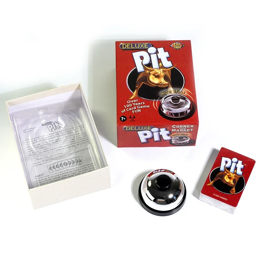 The Pit Game Deluxe for age 7 and up Board Game Card Game Contain 74 pcs Cards Toned Bell And Rules
