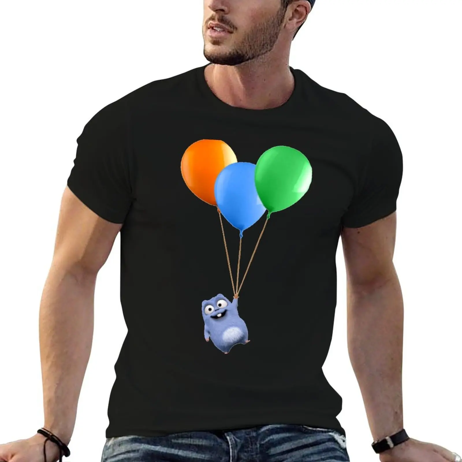 Lemming balloon T-Shirt kawaii clothes anime clothes mens clothes
