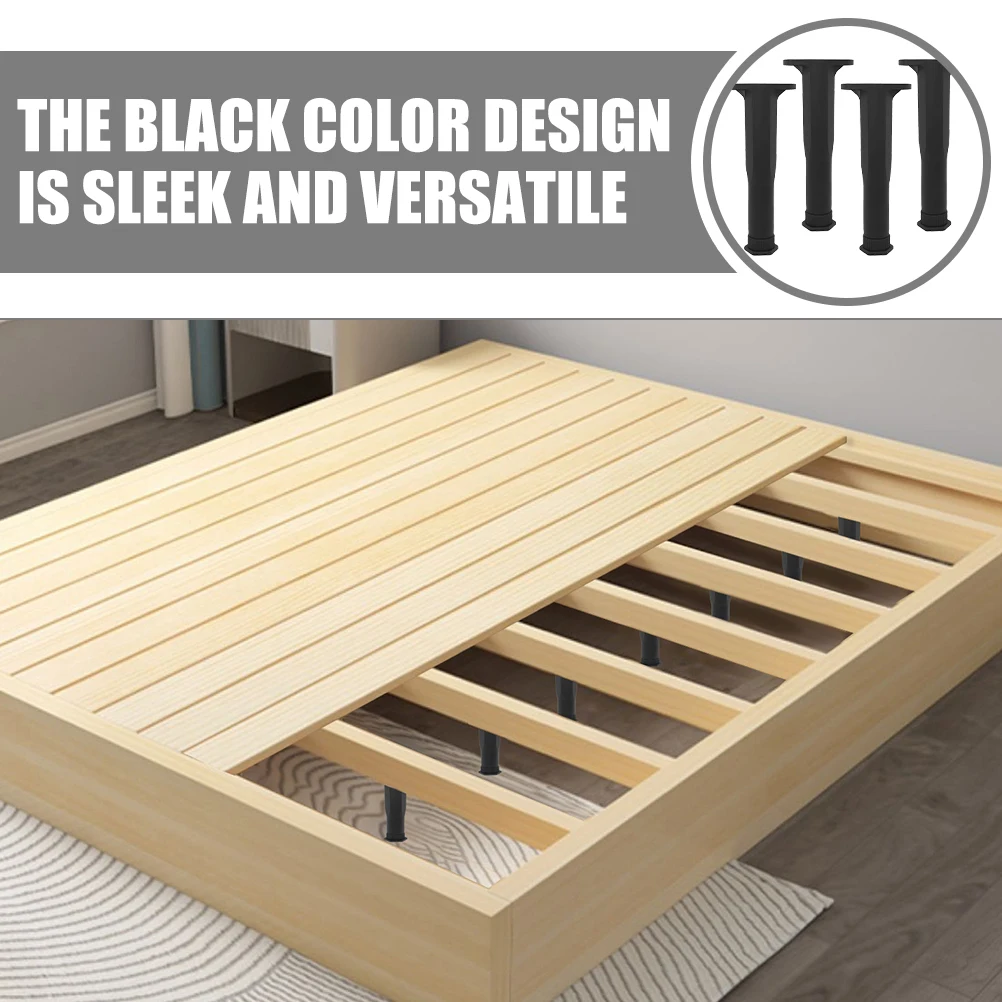 

4pcs Adjustable Bed Frame Support Legs 15CM-28.5CM Height Board Replacement Furniture Leg Stable Design