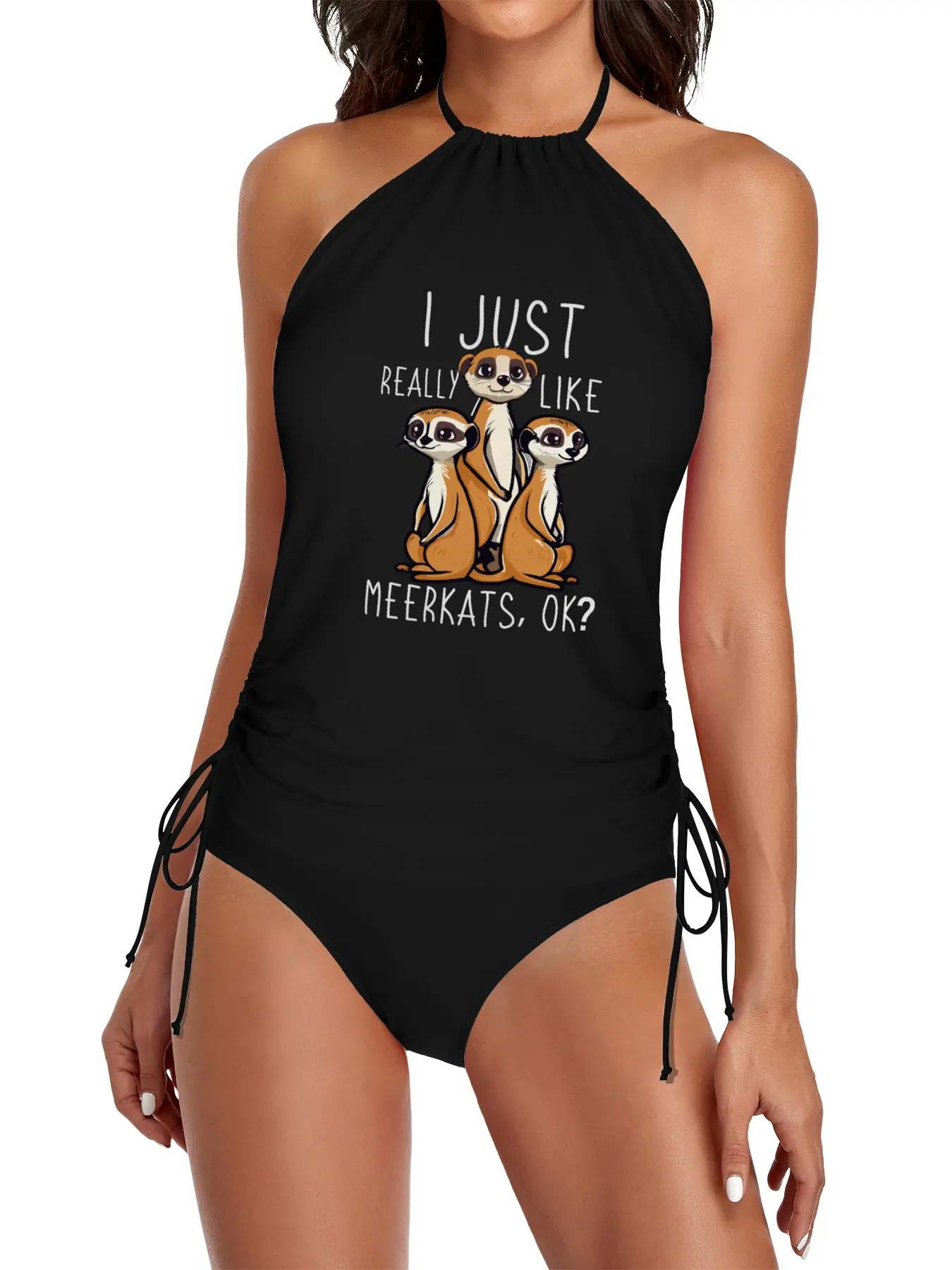 

Cute Meerkat Gift Kids Women Love Meerkat Split Swimsuit Set Dress for beach clothes for beach bathing suits woman