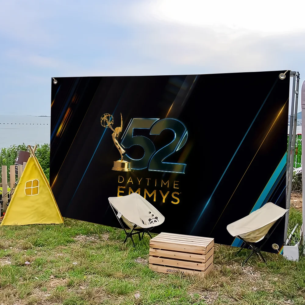 52 جائزة إيمي النهار 2025 علم للتخييم في الهواء الطلق بار نزهة ديكور منزلي للحفلات راية الحلي