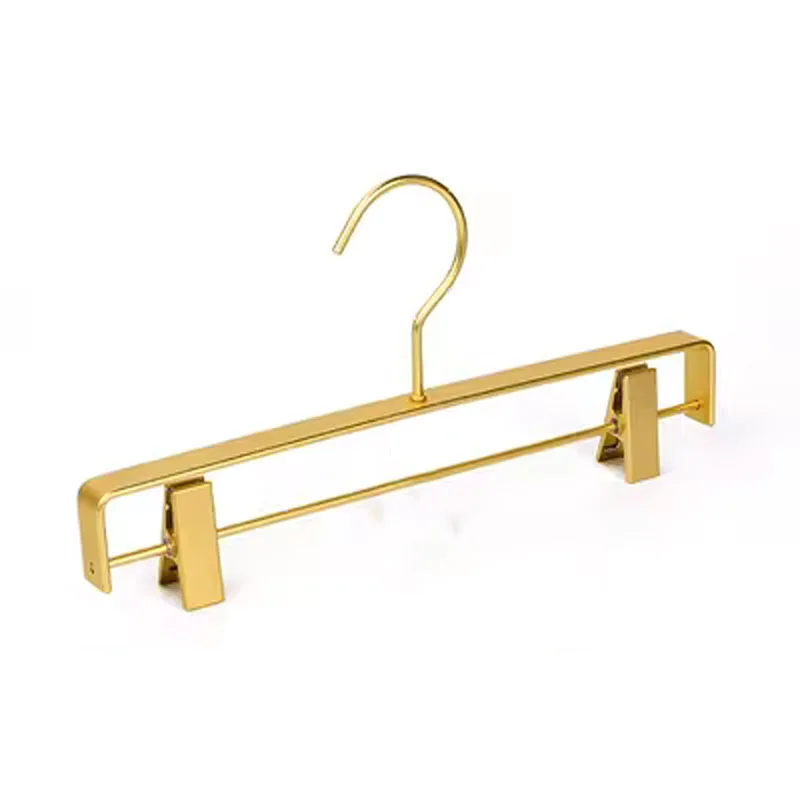 

Golden/Sliver Clothes Hangers Metal Aluminum Alloy Traceless Dress Pants Drying Rack Wardrobe Storage Racks Trouser Hangers 2pcs