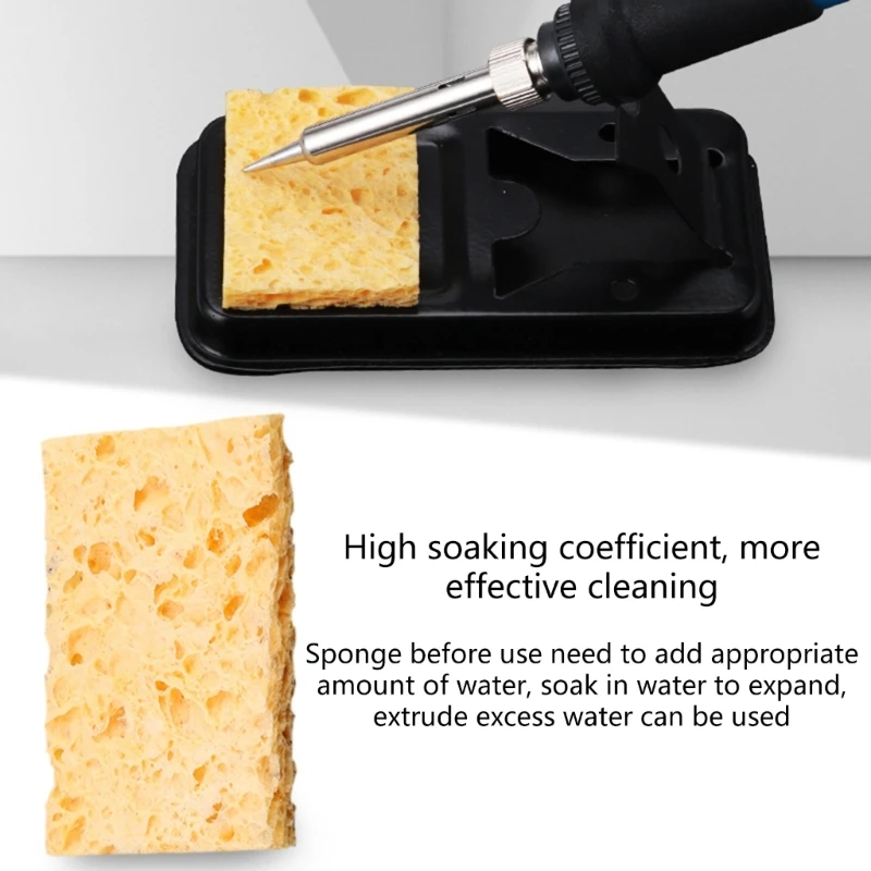 5 pcs Listrik Solder Besi Pembersih Pad Spons Tinggi 37JD