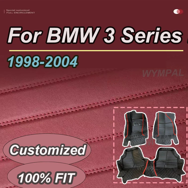 

Роскошные автомобильные коврики для BMW 3 серии E46 1998 ~ 2004 прочный роскошный кожаный коврик коврики коврики для интерьера автомобильные аксессуары 1999