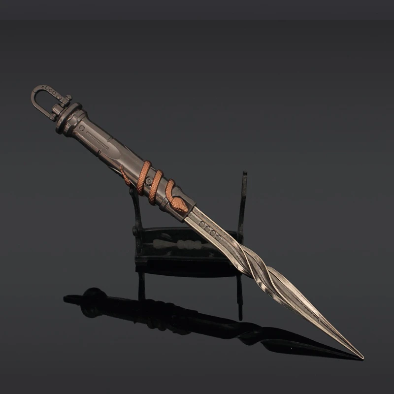 25 cm/9.84in Arena Breakout Disco Denti Armi malese Modelli Armatura Lama Gioco Periferico Coltelli da esterno Artigianato Regali Giocattoli per ragazzi