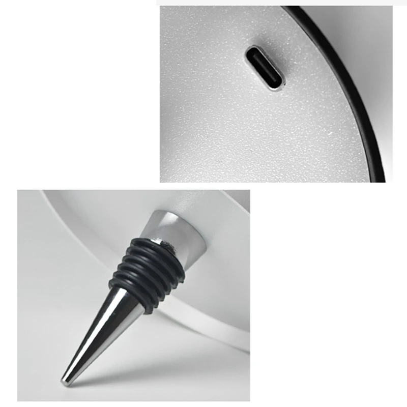 Lámpara de mesa inalámbrica táctil, luz LED para botella, 3 colores, para interiores y exteriores, restaurantes y bares