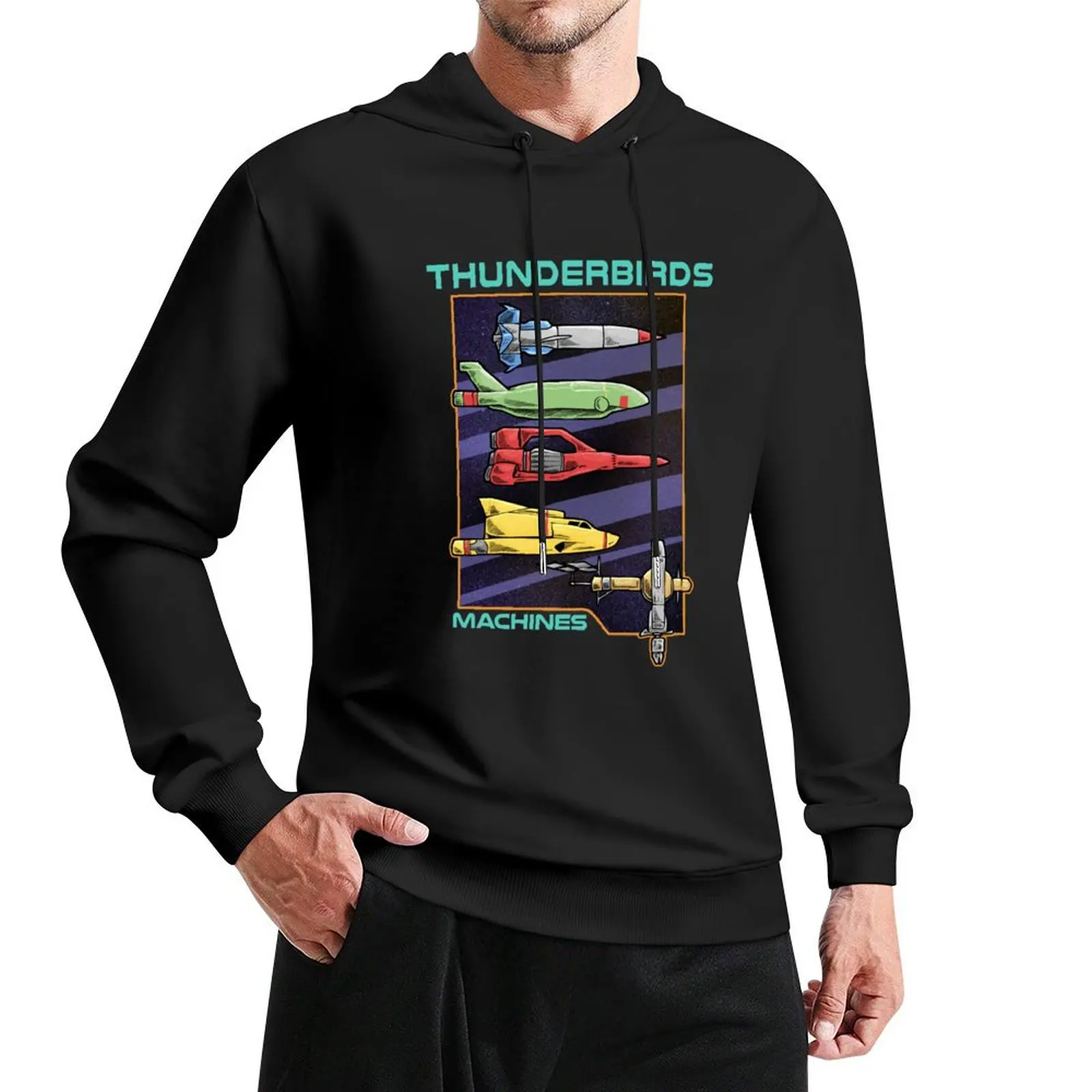 Thunderbirds Machines Pullover Hoodie autumn clothes for men korean autumn clothes big size hoodie