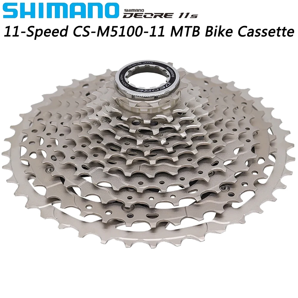 SHIMANO DEORE CS-M5100-11 11 Speed MTB Cassette Sprocket 11-51T 11-42T for Mountain Bike Flywheel Original Bicycle Parts