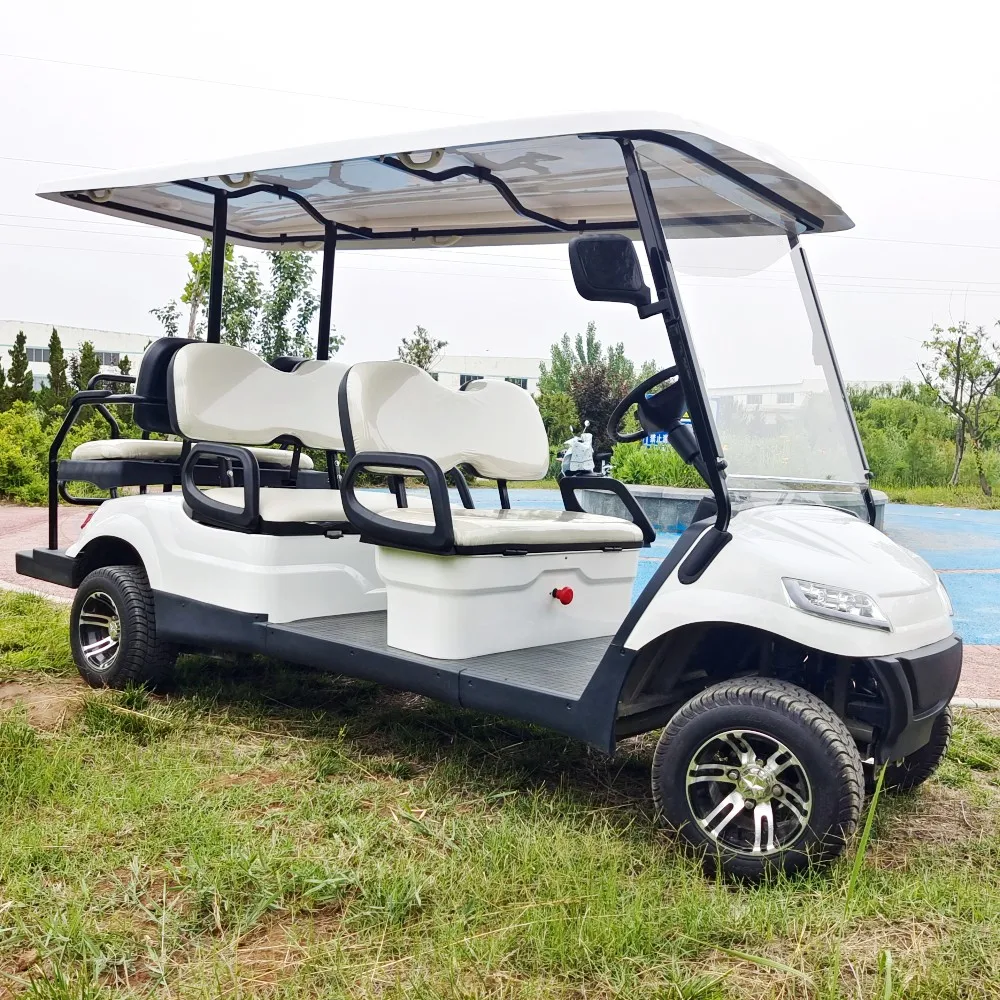 European Quality 48v/60v/72v 4000w Motor Electric Off Road Golf Car Golf Club Carts With 2 4 6 8 10 Seats