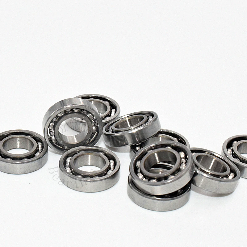MR126-3 Open Type No Seal 6*12*3(mm) 10PCS Metal Sealed Miniature Chrome Steel Bearings