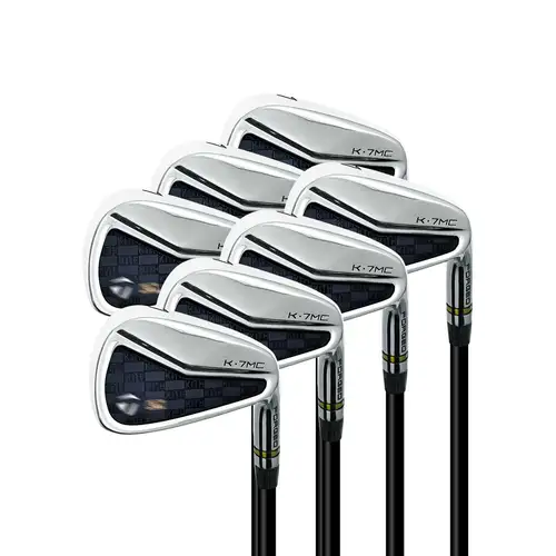 Neue k7mc Eisen, k7mc Eisen-Sets, Golfschläger, Golf-Sets, 4 ~ 9P, 7 Stück/Set, rechte Stiftleiste, silberfarben, schwarz