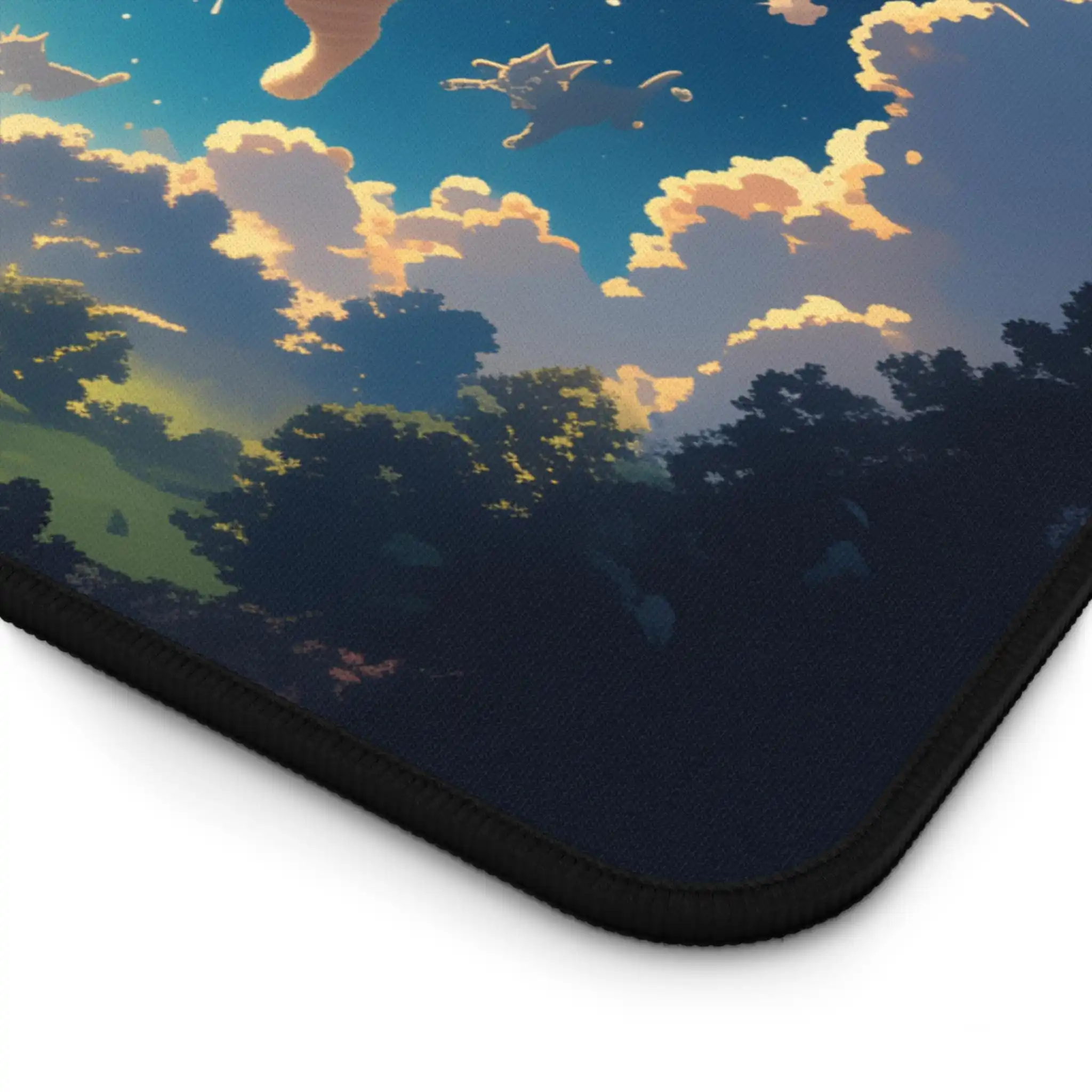 لوحة ماوس جالاكسي كات، حصيرة مكتب ألعاب ممتدة، حصيرة مكتب جمالية، لوحة ماوس Sci-Fi XL، الهدية المثالية لزملاء اللوازم المكتبية #3