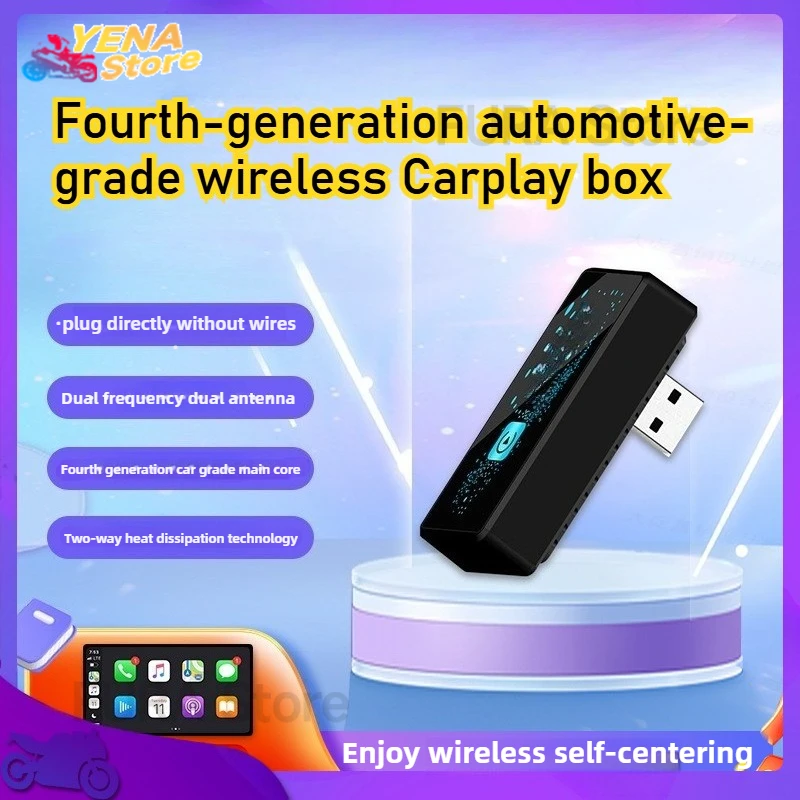 

New 2-in-1 wireless CarPlay adapter, plug and play, wired to wireless, suitable for the original vehicle adapter of Huawei hicar