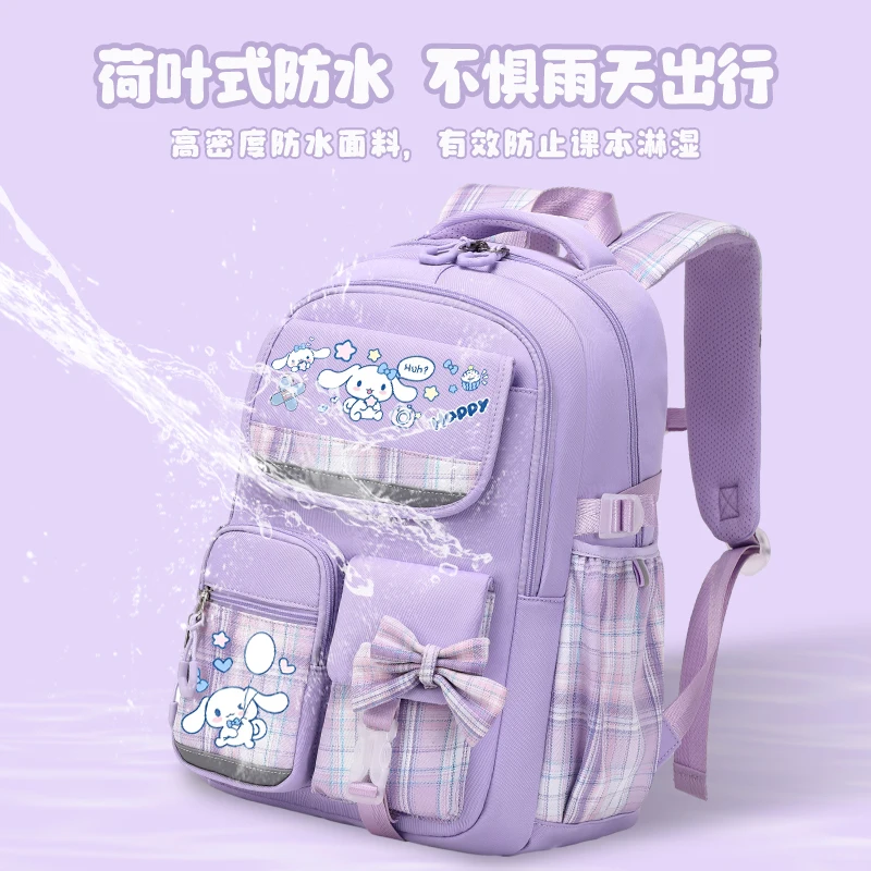 Mochila escolar bonita con perro Sanrio Yugui, mochila informal para niñas de 1 a 6 grados, mochila escolar de animación para niñas, novedad de 2024