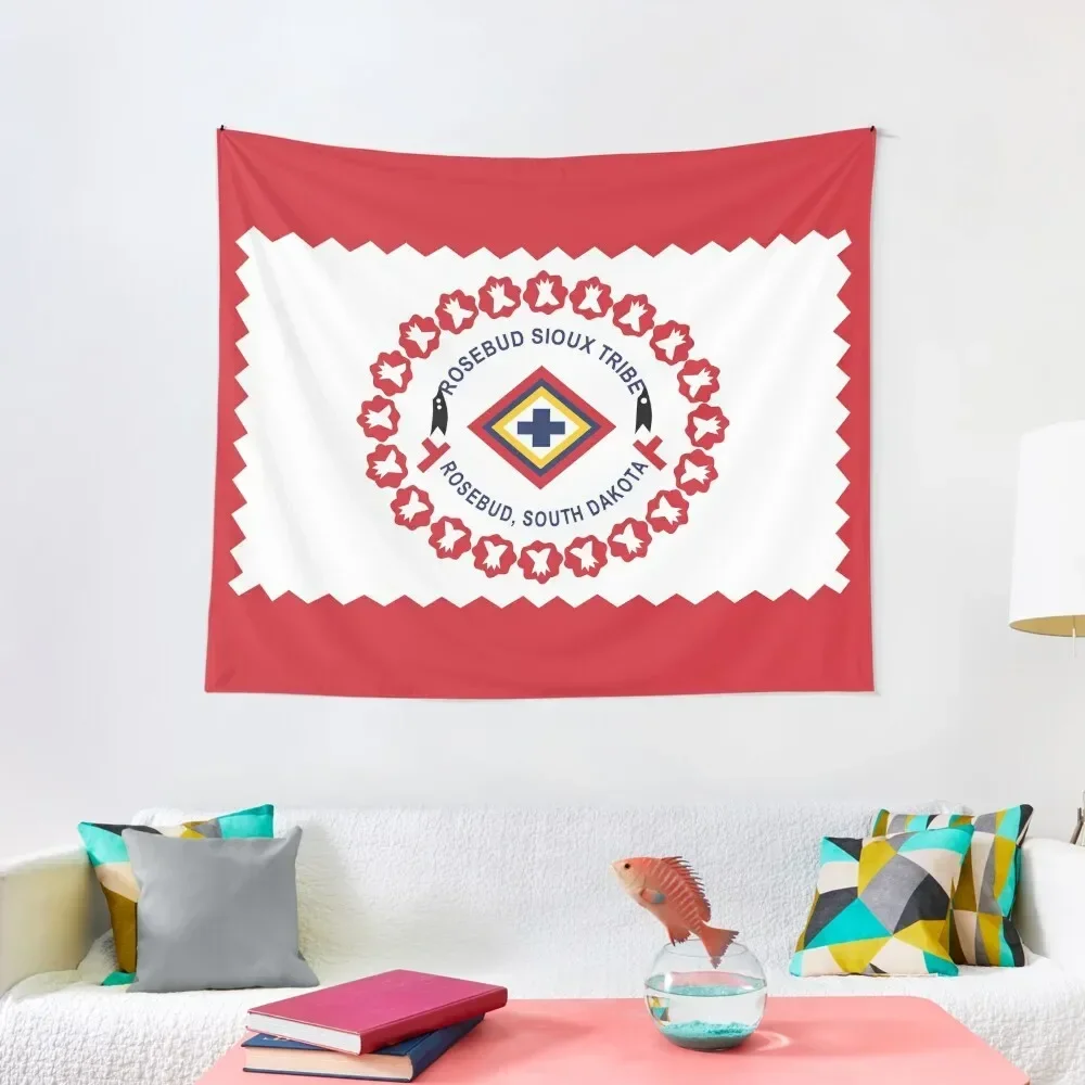 

Flag of the Rosebud Sioux Tribe USA Tapestry Aesthetic Room Decors Room Aesthetic Decor Tapestry