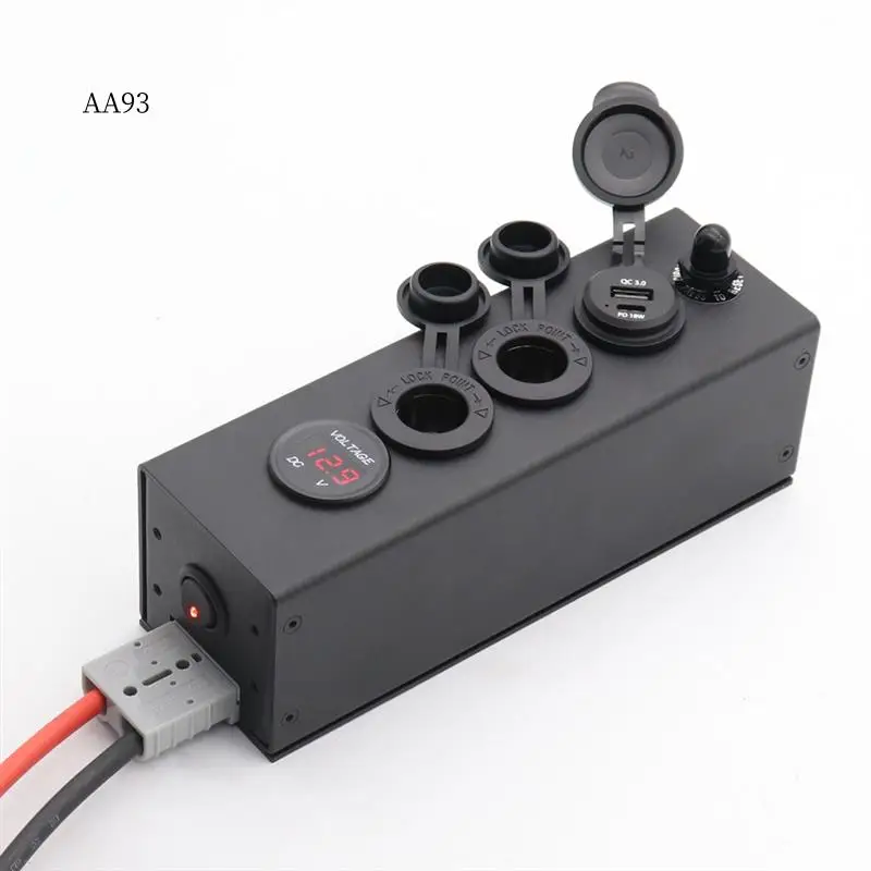

AA-12/24V Distribution Panel Multi-Function Box Foranderson Socket Power Switch 12/24V Multi-Function Box