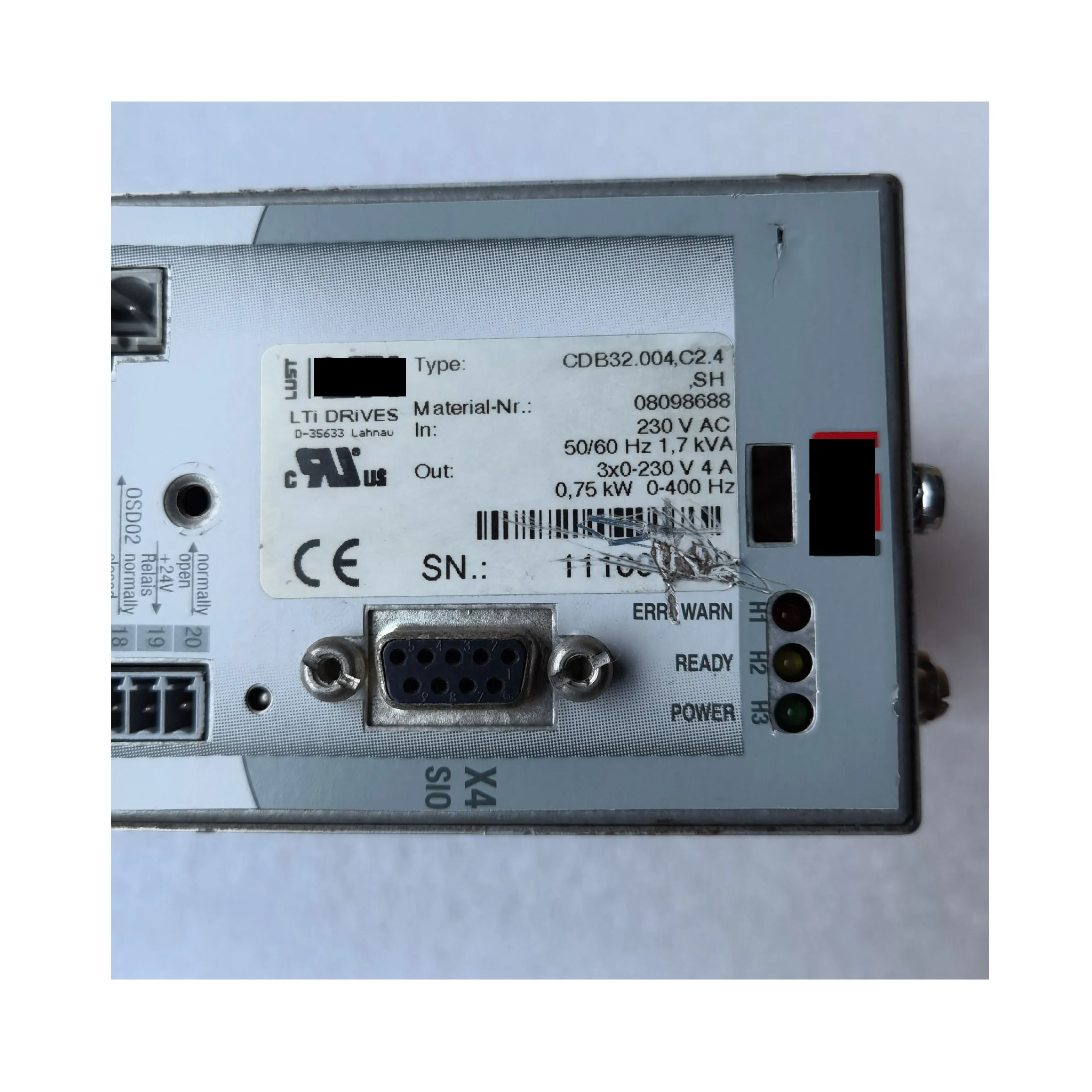 CDB32.004.C2.4.SH เซอร์โวไดรฟ์พร้อมการรับประกัน