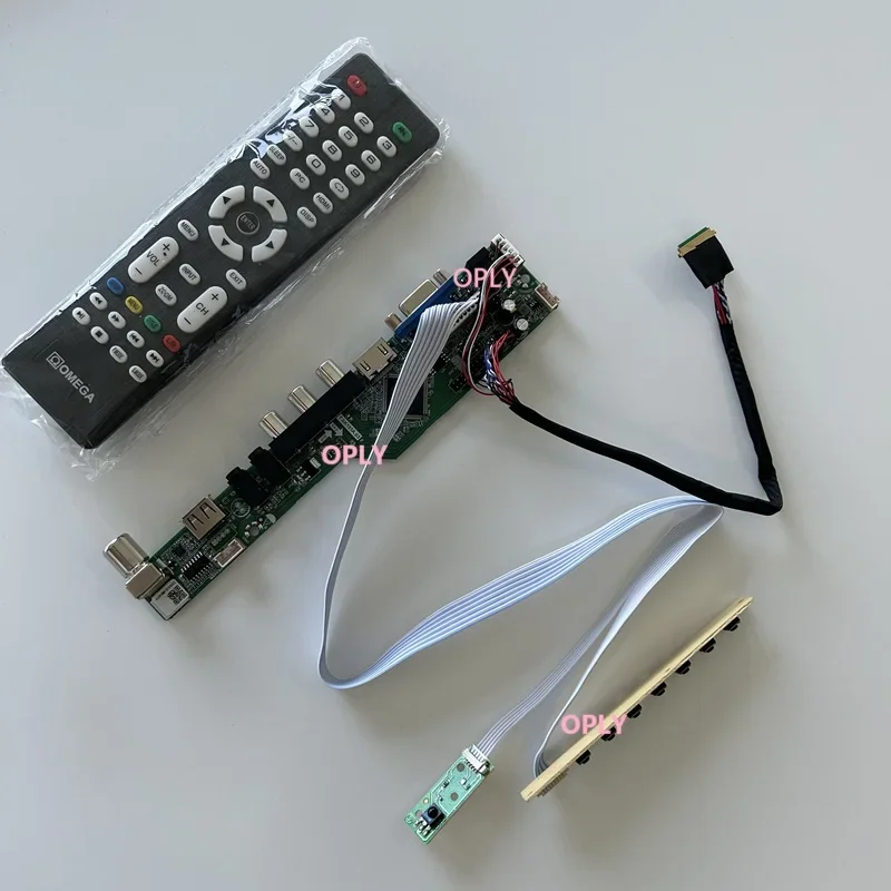 

Комплект платы контроллера телевизора для B116XW01 B116XW02 B116XW03 1366x768 11,6 дюйма HDMI-совместимый RF USB AV VGA аудио светодиодный экран монитора