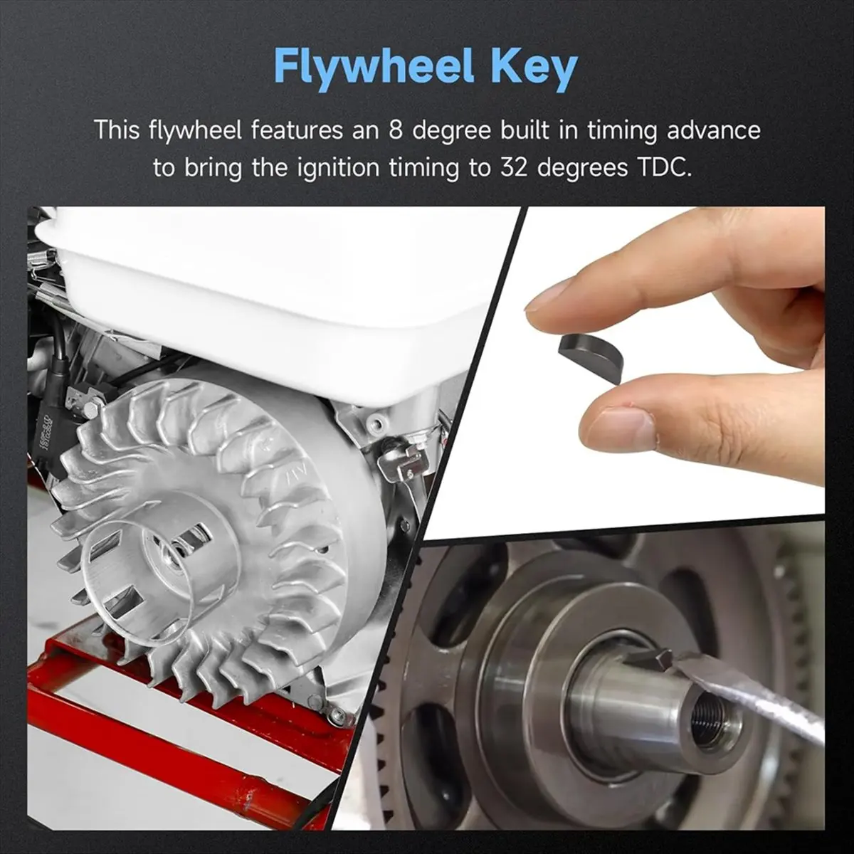 دولاب الموازنة الألومنيوم 10krpm لـ 212 محرك غير هيمي Ghost 212cc 224cc 69730 69736 Tilly CT200U BT200X #4