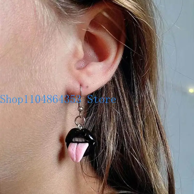 652F 10pcs Sexy Red Mouth Lip Resin Charm for Jewelry Making Findings Crafts
