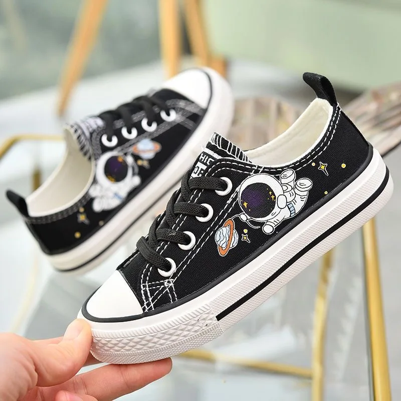 

Children's Shoes Canvas Shoes 2025 Spring & Fall New Girls' Shoes Slip-On Cloth Shoes Primary School Students' Shoes Boys' Shoes