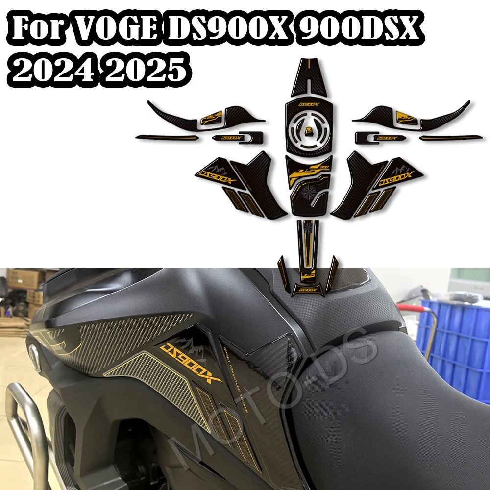

For VOGE DS900X 900DSX 900 DSX Adventure Tank Pad Tank Pad Side Grips Gas Fuel Oil Knee Protector Stickers Decals 2024 2025
