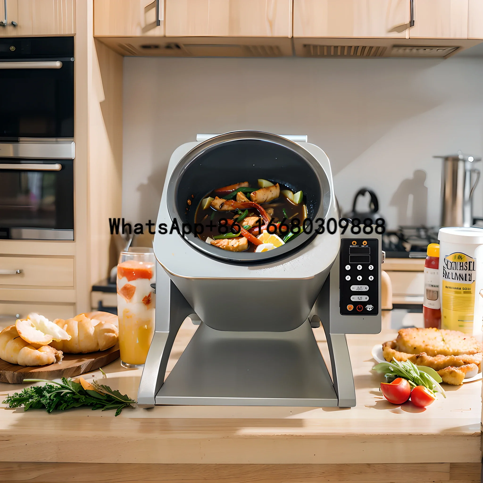 

High Quality Industrial Cooking Automatic Cooking Machine 3200w Cook Food on Stir-fry Home Electric Induction