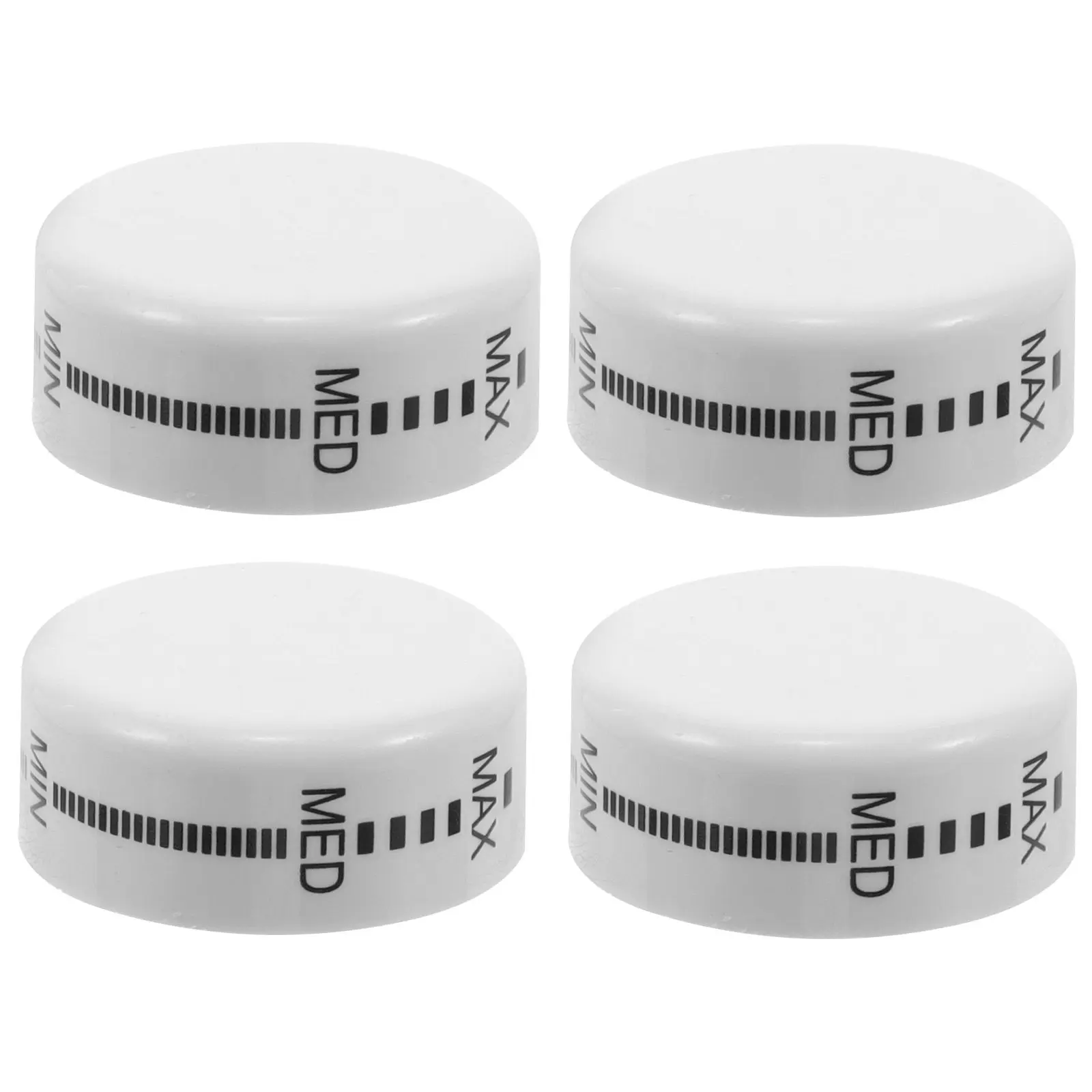 4Pcs Fridge Thermostat Replacement Knob White Universal Plastic Smooth Rotation Freezer Temperature Adjustment Mini Fridge Knob