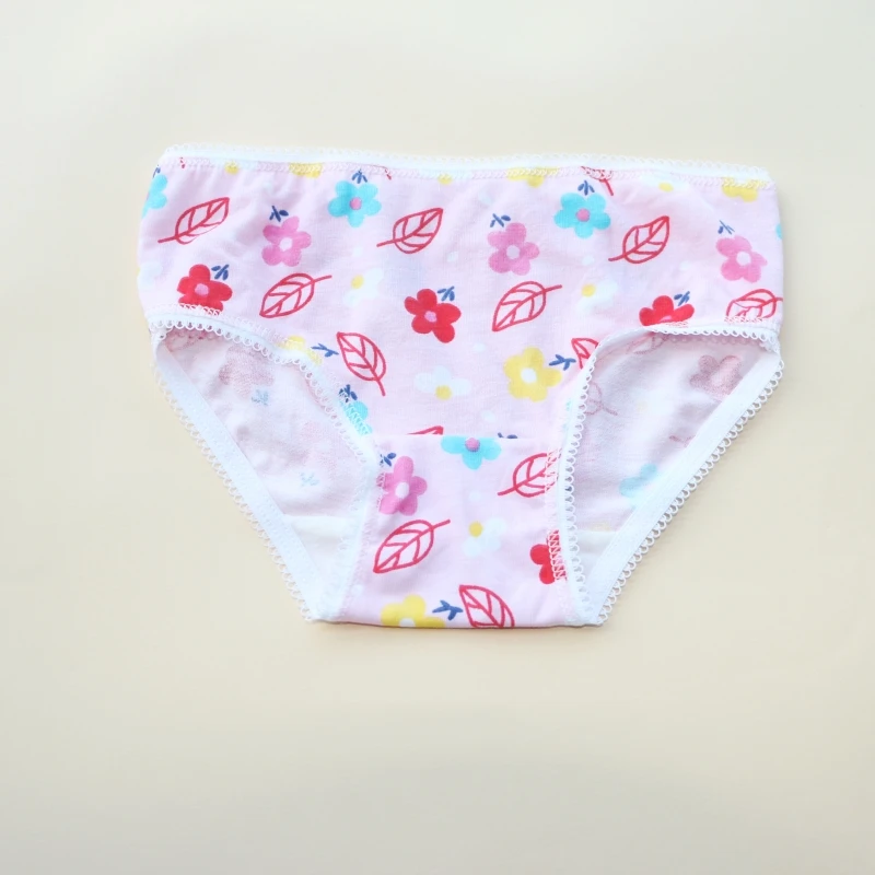 12Pcs /Lot Baby Girls Briefs Cotton Underwears Children Short Underpants Kids Panties