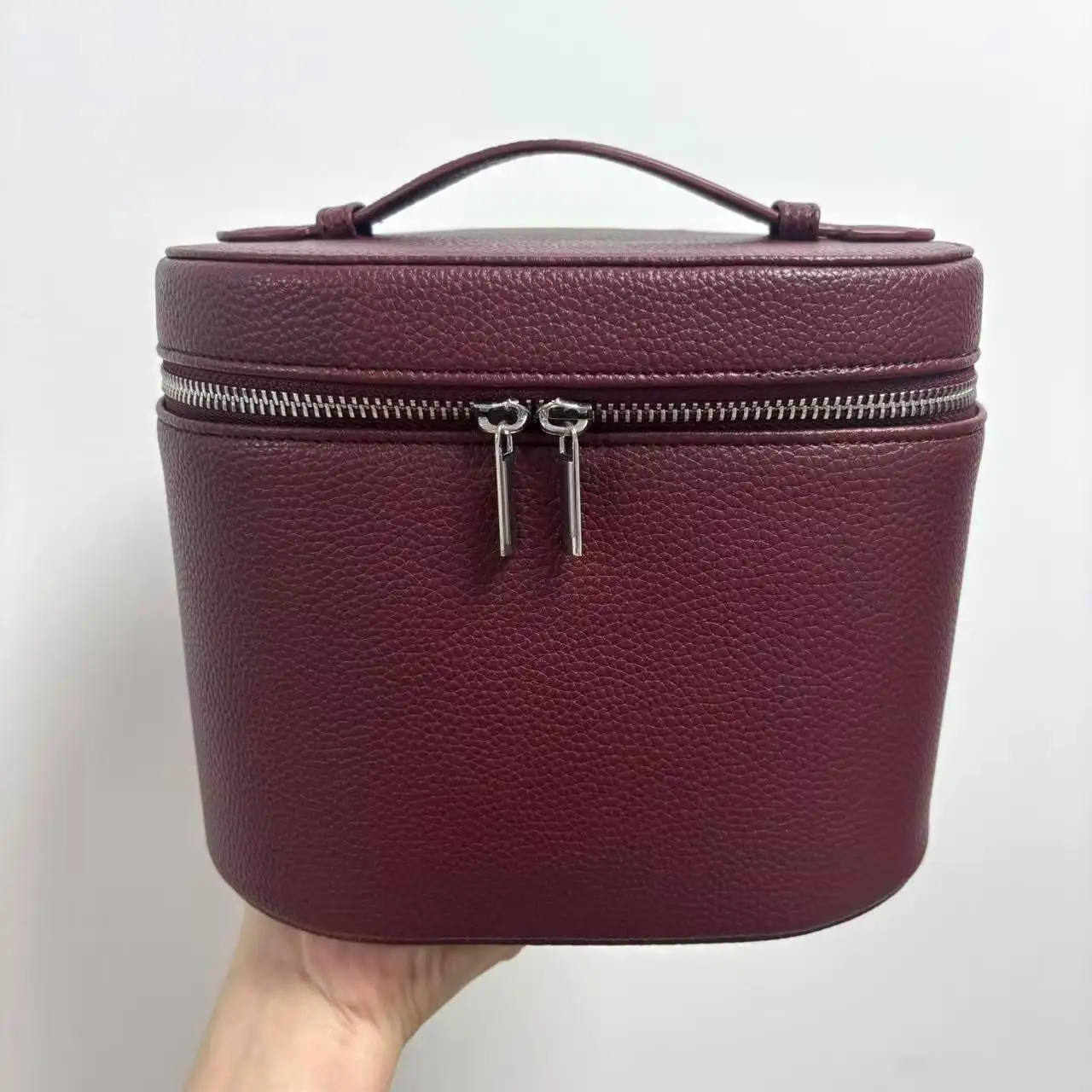 Bolsa de maquillaje, bolsa de cosméticos portátil, estuche de maquillaje de viaje de gran capacidad, organizador negro para mujer, bolsa de aseo para niñas viajando