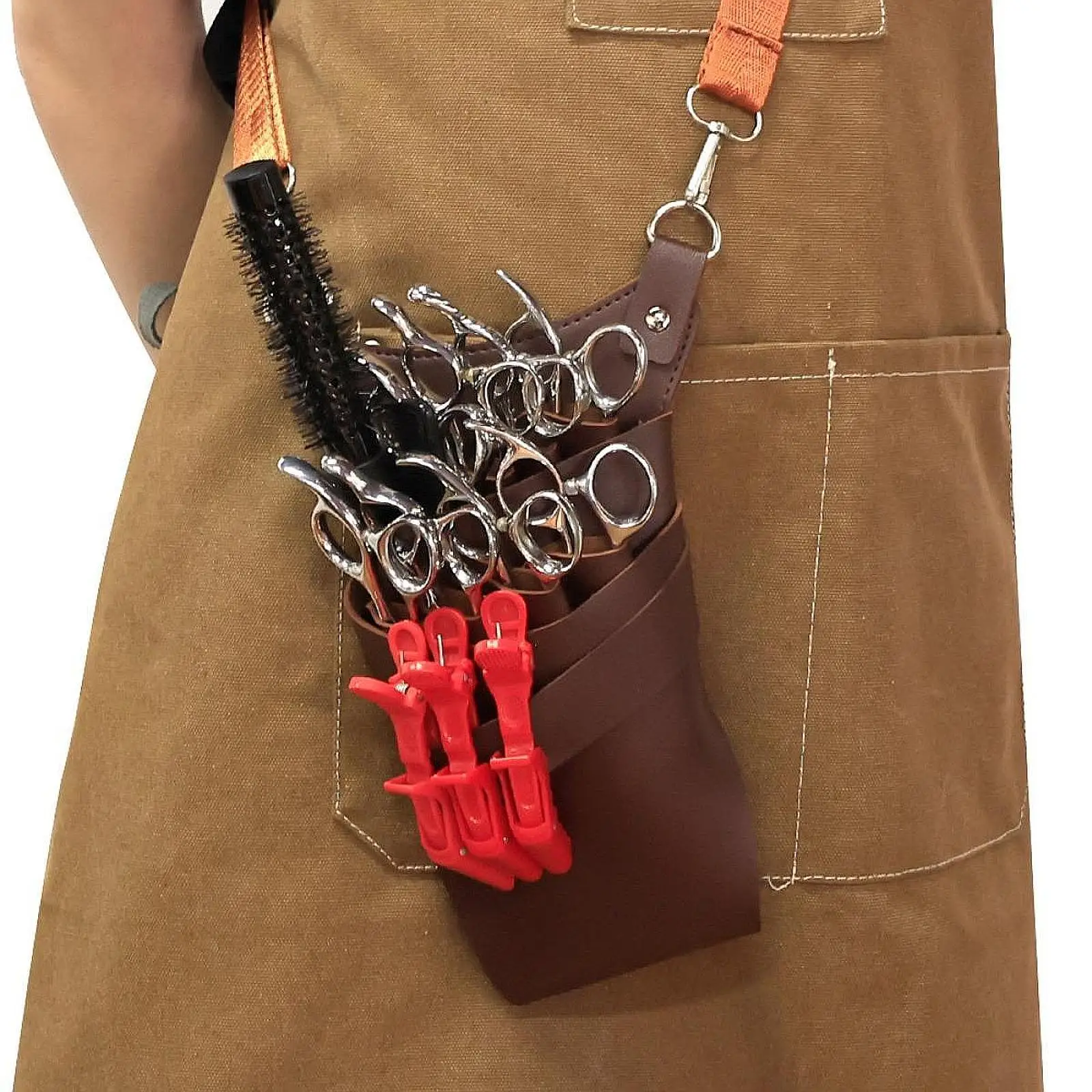 

Hairstyling Scissors Pouch Hair Cut Tool Waist Bag for Men Women Barber Salon