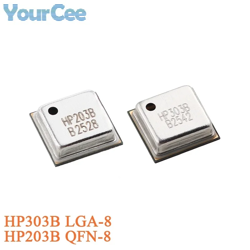 10PCS/1PC HP203B  QFN-8 HP303B LGA-8 High Precision Digital Pressure Sensor Altitude Sensor Temperature Sensor Chip