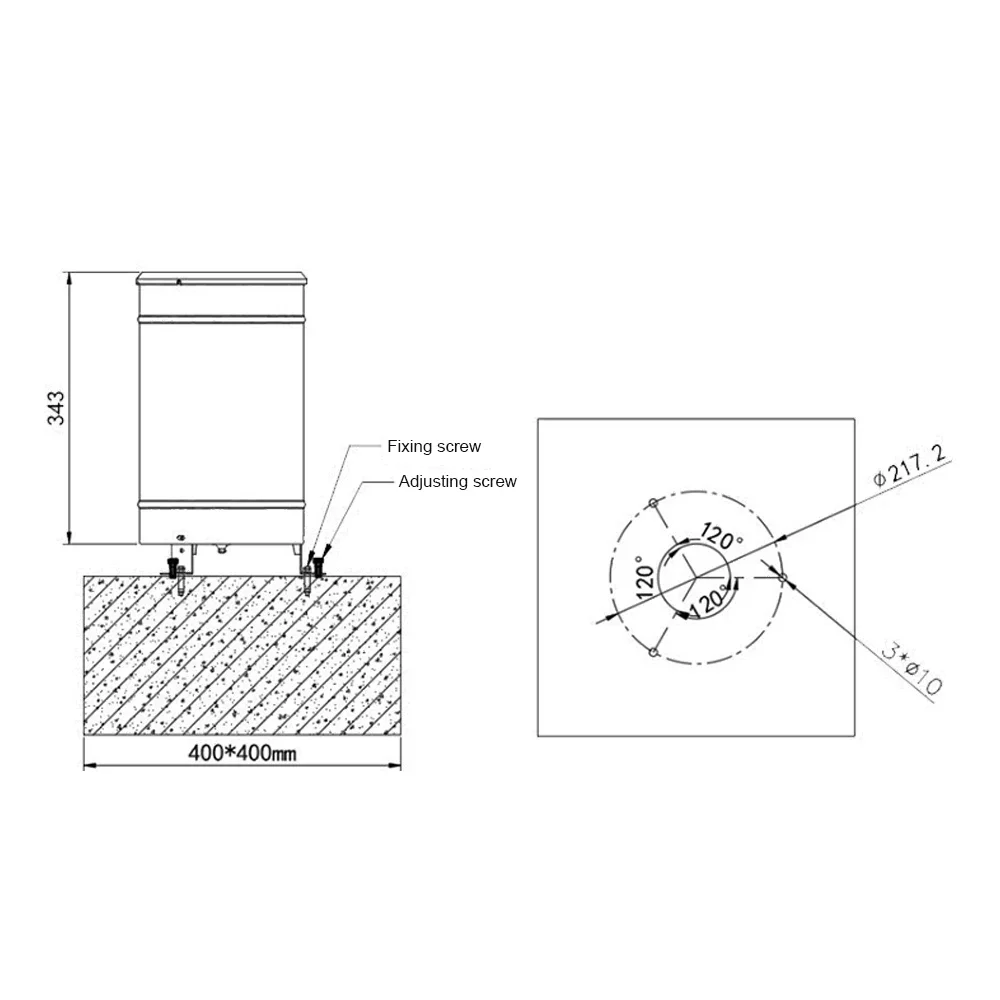Sensor de lluvia de cubo basculante