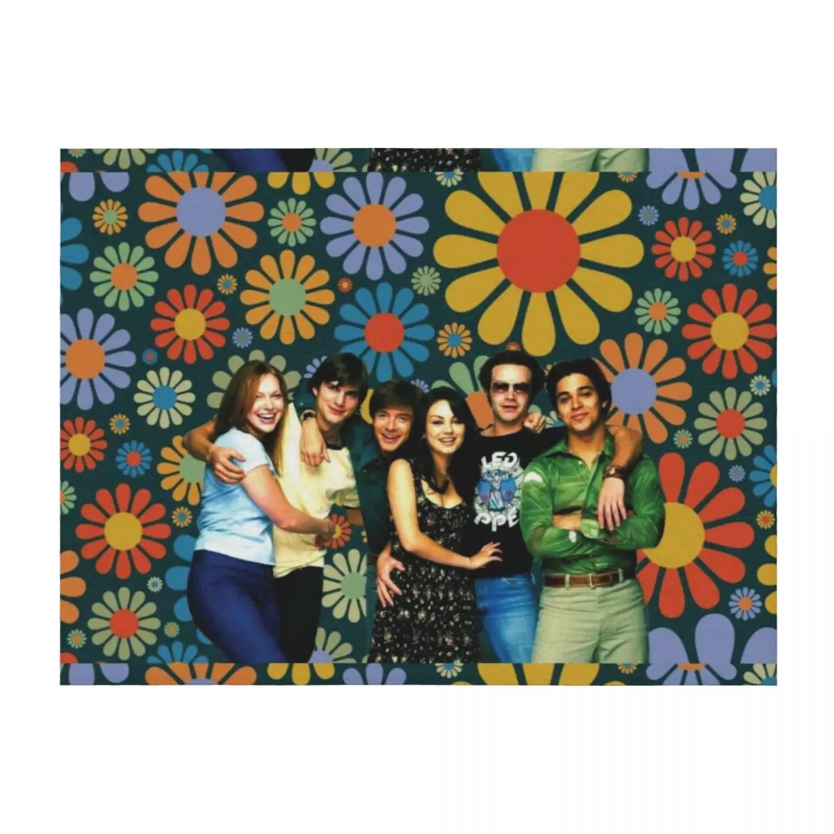 

That 70s Show Floral Promotional Poster Throw Blanket Camping blankets and throws Sofa Quilt Blankets
