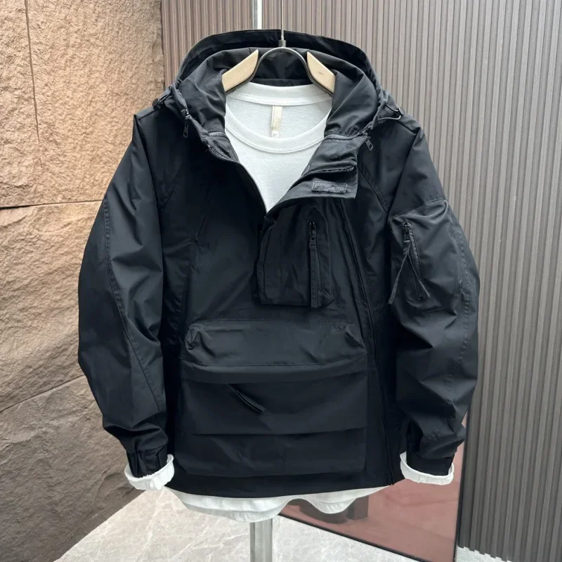 New Men Cargo Field Jackets Windbreaker Outerwear Mens Tactical Waterproof Pilot Casual oat Hoodie Men Hunting Army Clothes