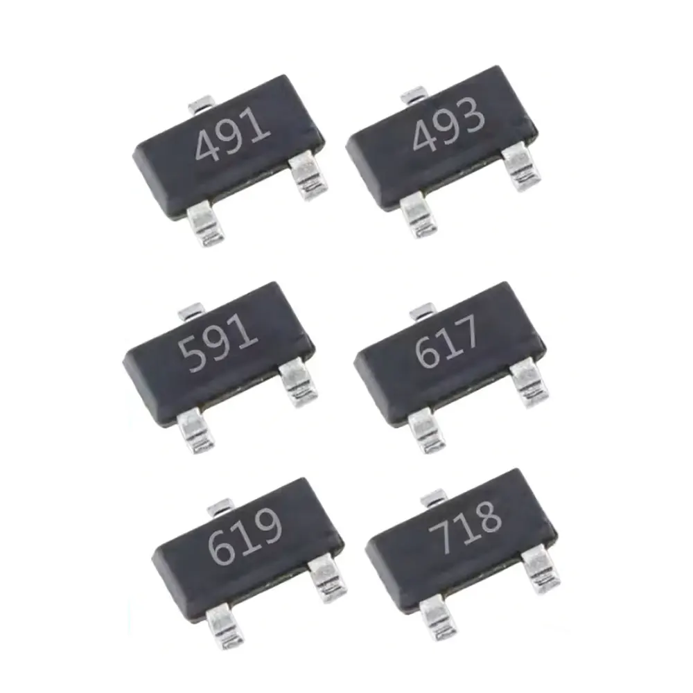 10PCS FMMT458/FMMT491/FMMT493/FMMT558/FMMT591/FMMT593//415/417/617/618/619/717/718/720TA SOT23 Silicon power transistor