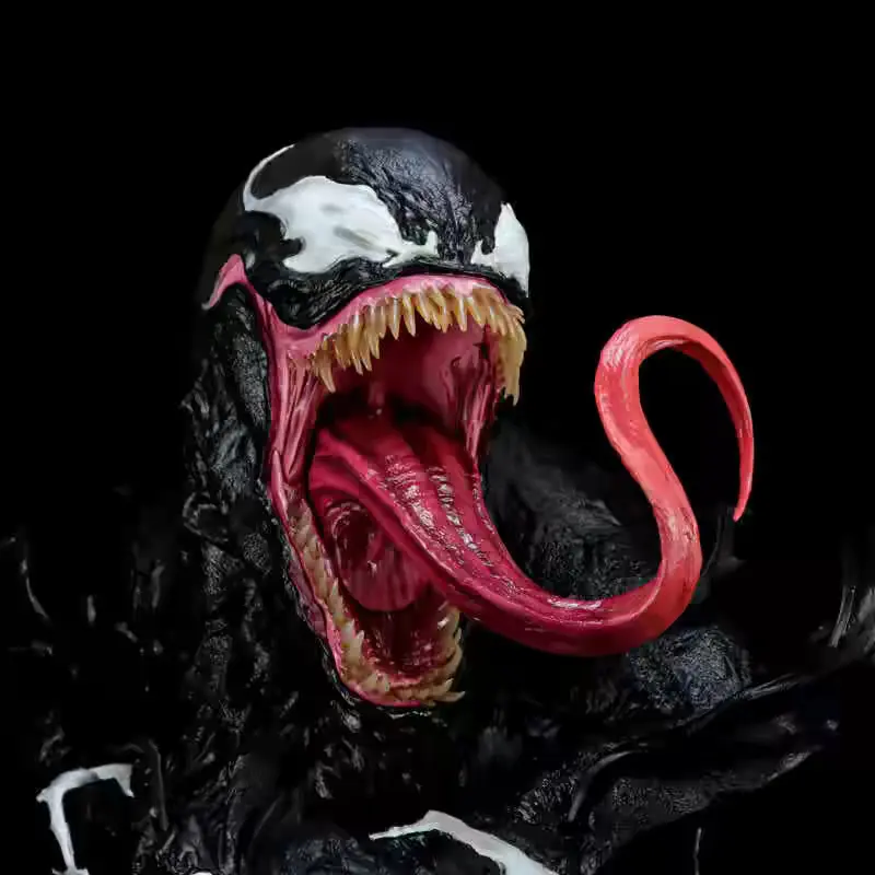 1/1 Scale Venom 2 Oversized Resin Chest Bust Model Statue, Handmade Collectible Ornament, Perfect Birthday Gift for Friends