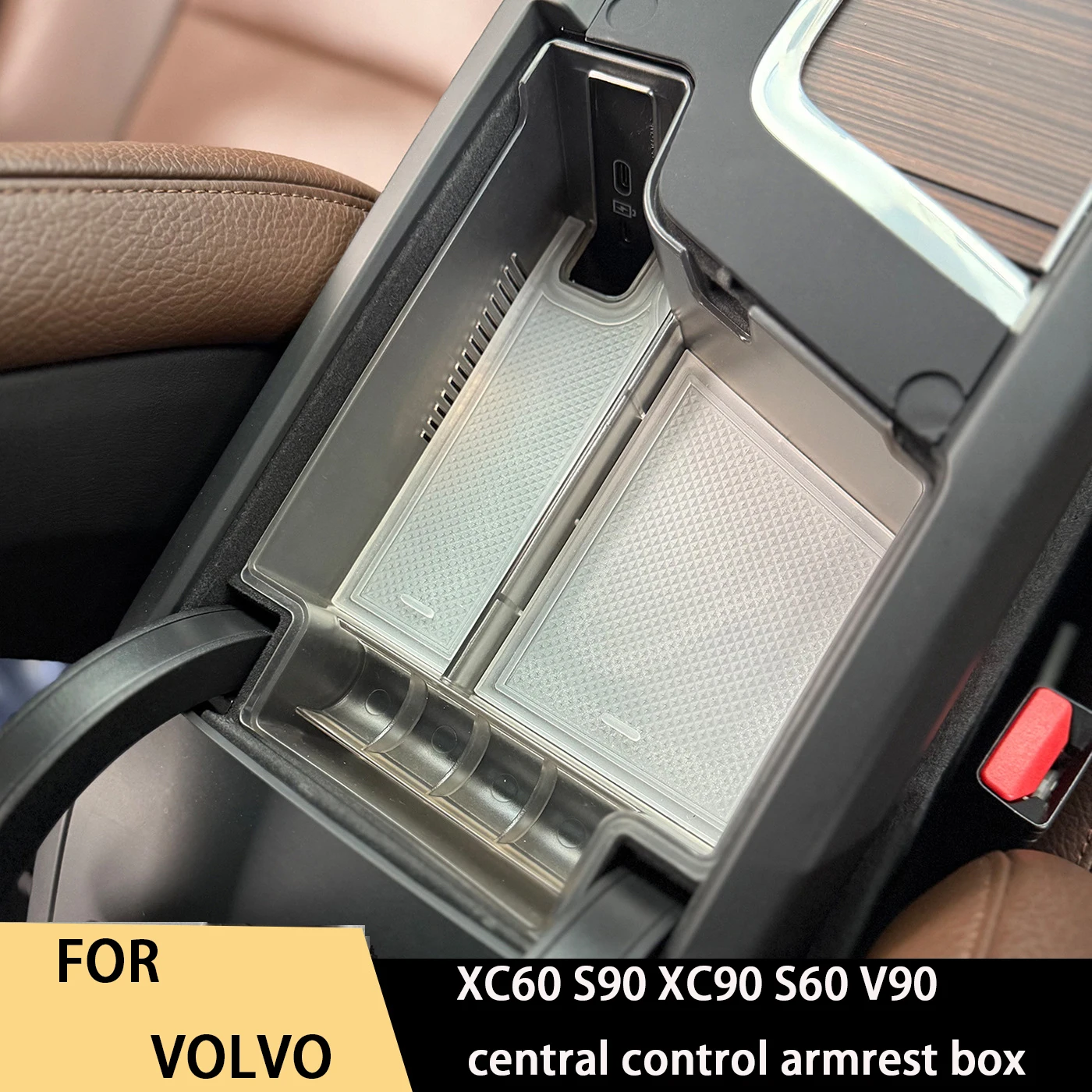 

For 26 models of Volvo XC60 S90 XC90 S60 V90, central control armrest box, storage box, storage and storage