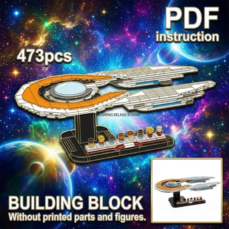 

Конструктор MOC: Космический корабль-диск для исследования Галактики, модель из фильма «Звездные войны», с подставкой для демонстрации