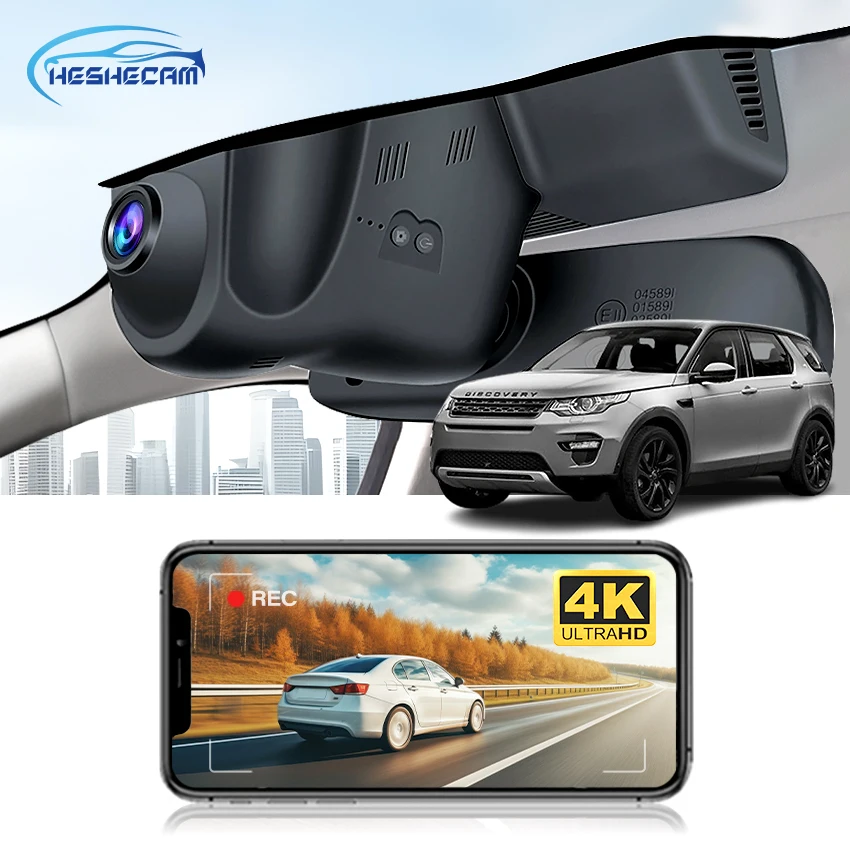 

4K Dash Cam for Land Rover Discovery Sport 2015-2019 XF XE 2016-2021 F-PACE 2016-2021,HESHECAM Car Camera DVR Video Recorder