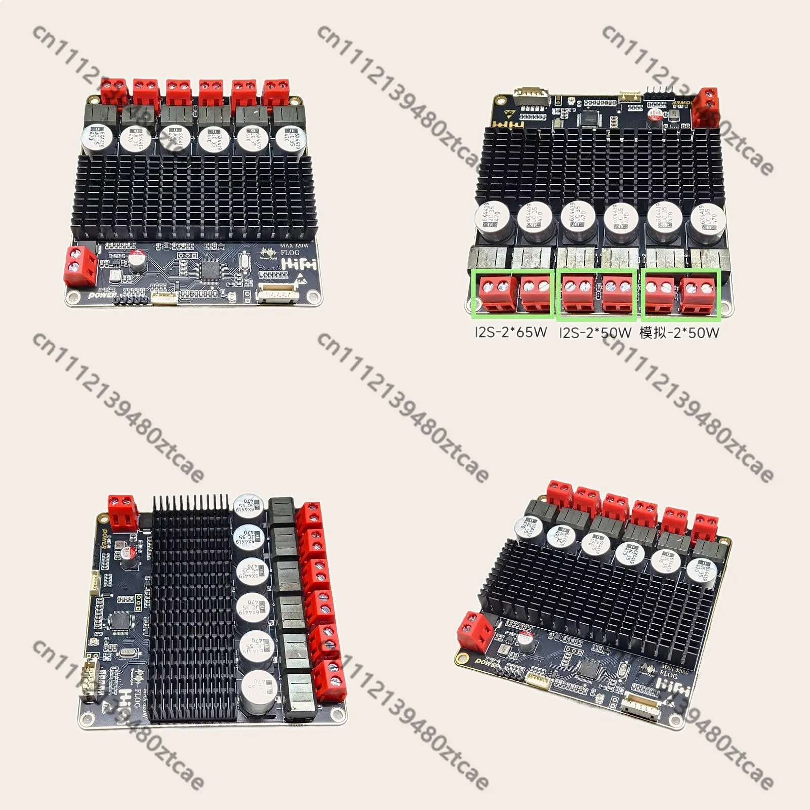 2.2.2 4.1 Channel Electronic Three-Way 6-Channel Ultra HD I2S All Digital DSP Bluetooth Amplifier Board