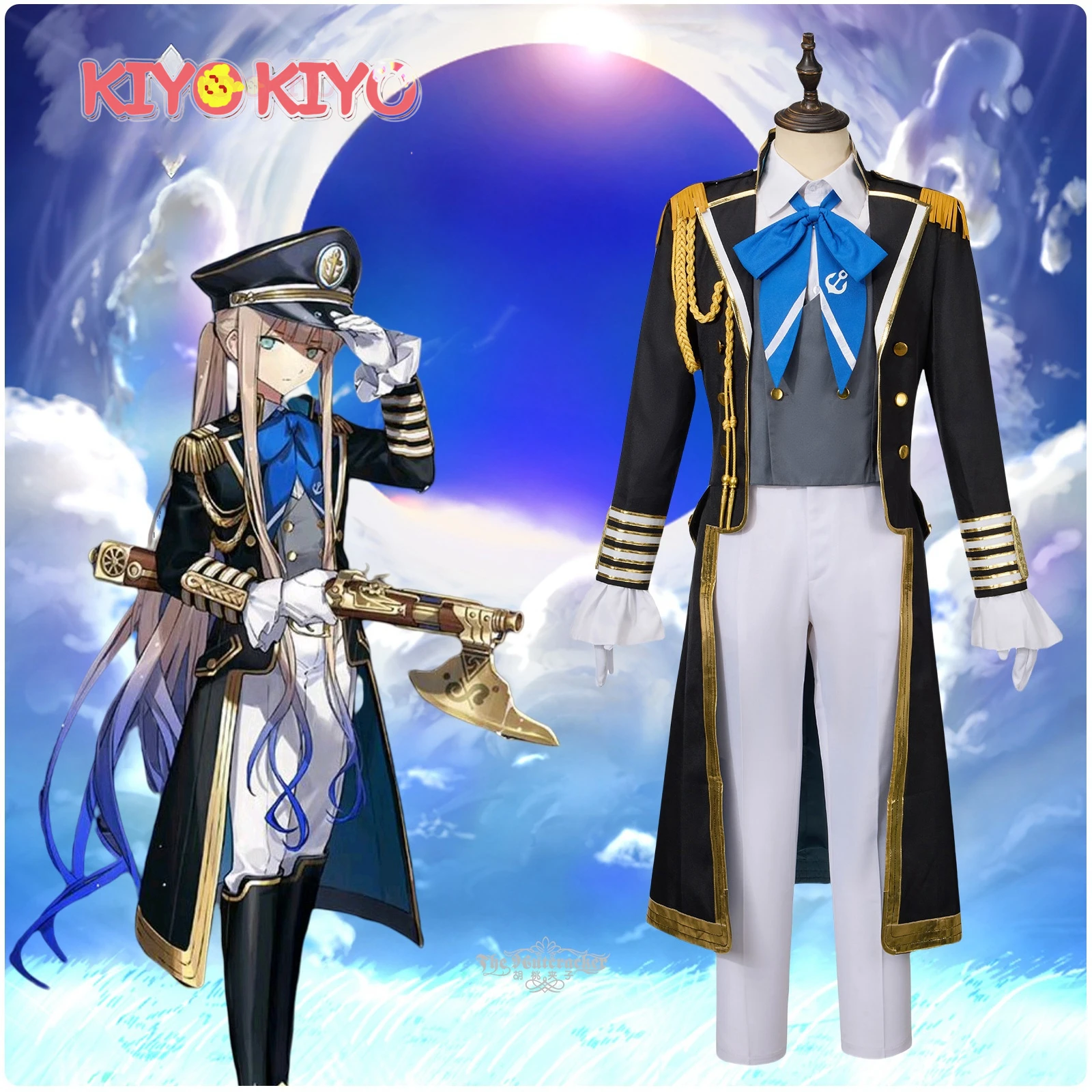 

KIYO-KIYO FGO Cosplay Fate Grand/Order Noah Cosplay Costume Foreigner Noah tage 2 Uniform Set Halloween Costumes