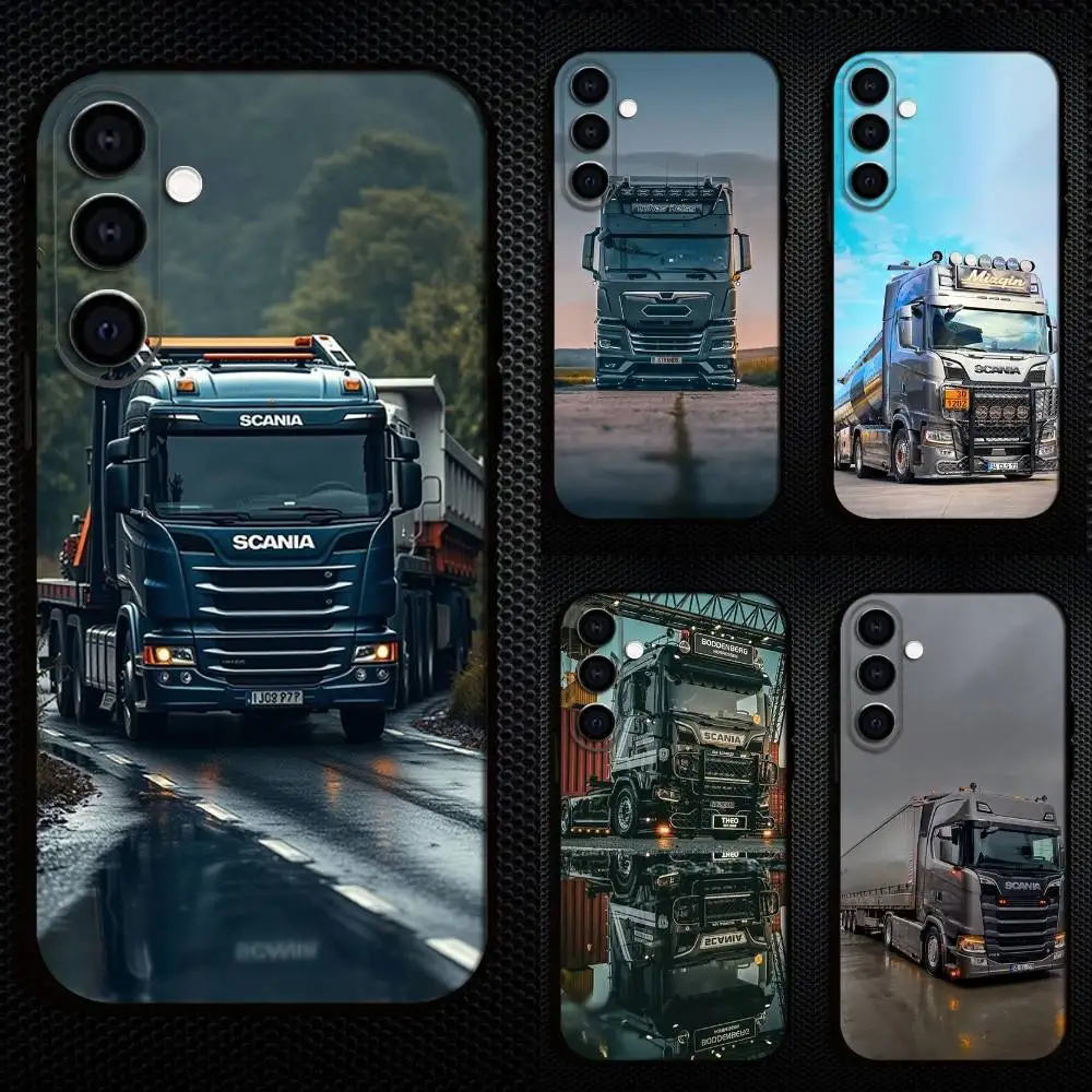 

Trucks SA-AB Phone Case For Samsung Galaxy A73,A72,A71,A70,A53,A52,A51,Others Soft Black Cover