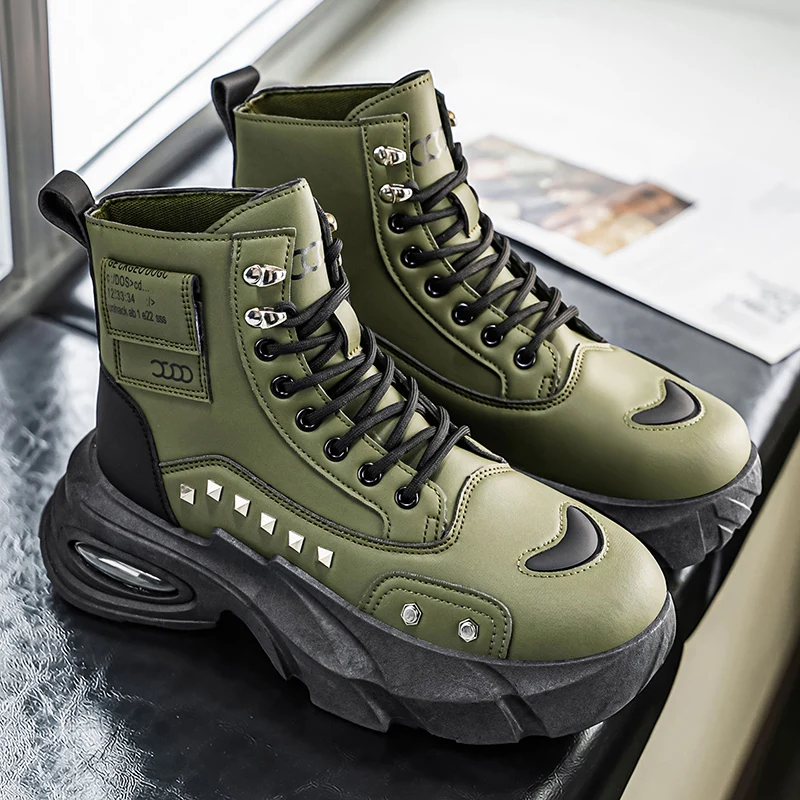 Herren Leichte Ganzjahres-High-Top Outdoor-Stiefel, Outdoor-Freizeitschuhe, Laufschuhe für Männer – Detail 23