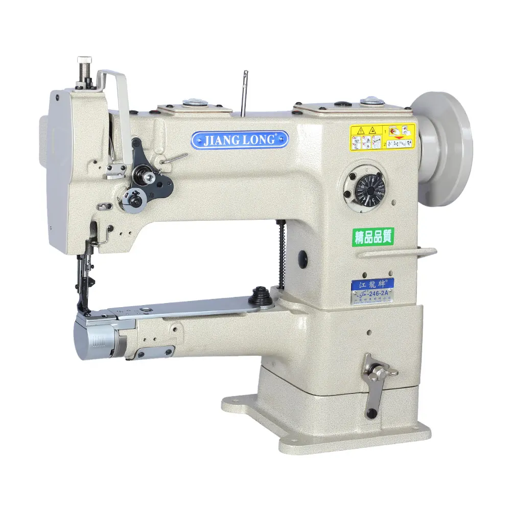 

246 Single Needle Lockstitch Cylinder Bed Auto Lubricated Shoes Making Industrial Leather Sewing Machine