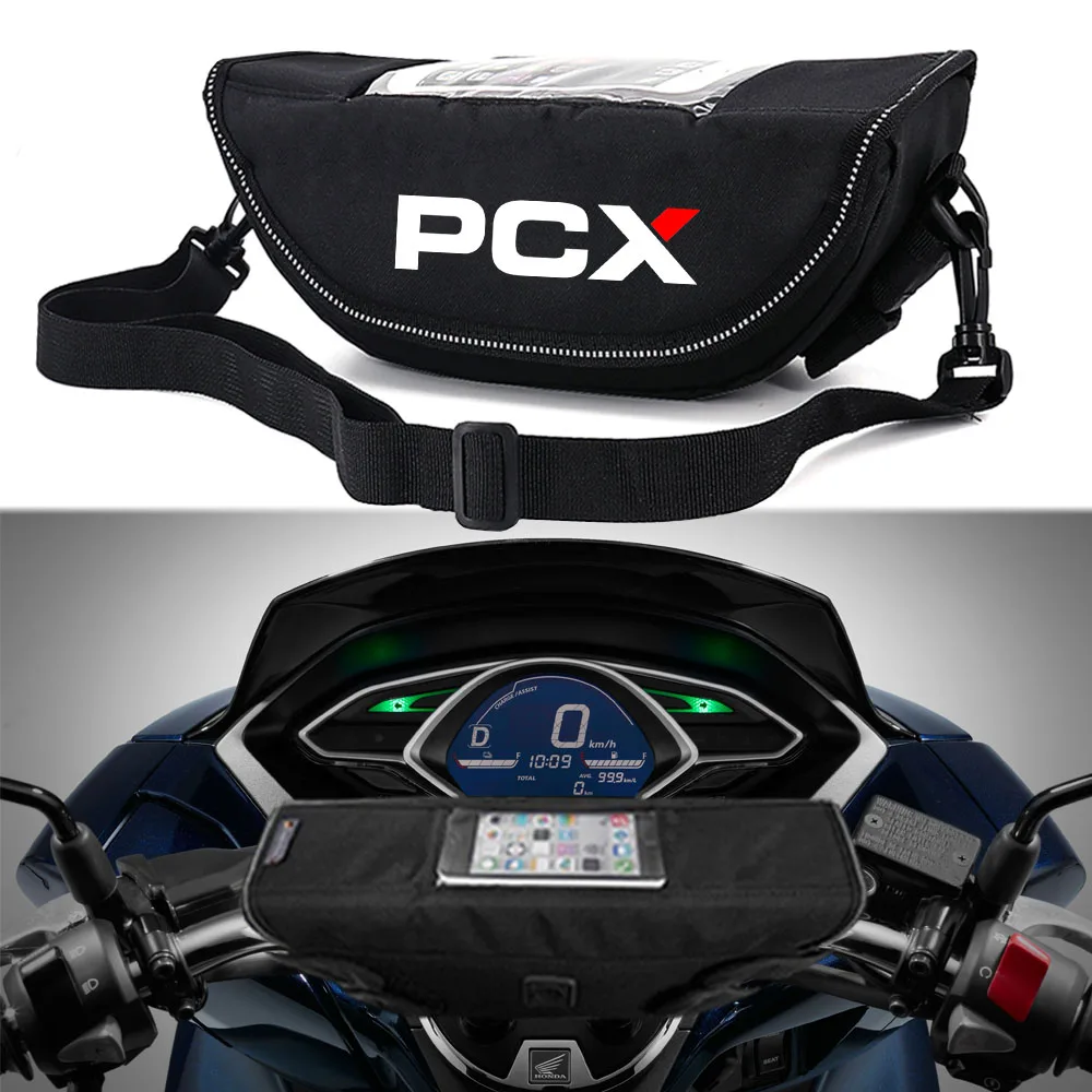 

Motorcycle Scooter Handlebar Bag For Honda PCX 125 PCX 150 PCX160（all models）Motorcycle Waterproof And Dustproof Handlebar bag