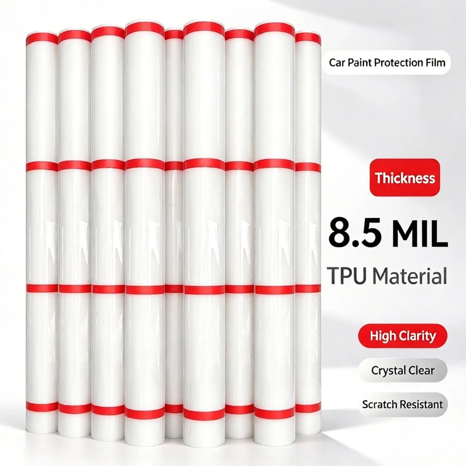 Car Paint Protection Film 8.5mil TPU PPF Car Invisible Auto Wrapping Sticker Decals Exterior Self Healing Anti-scratch