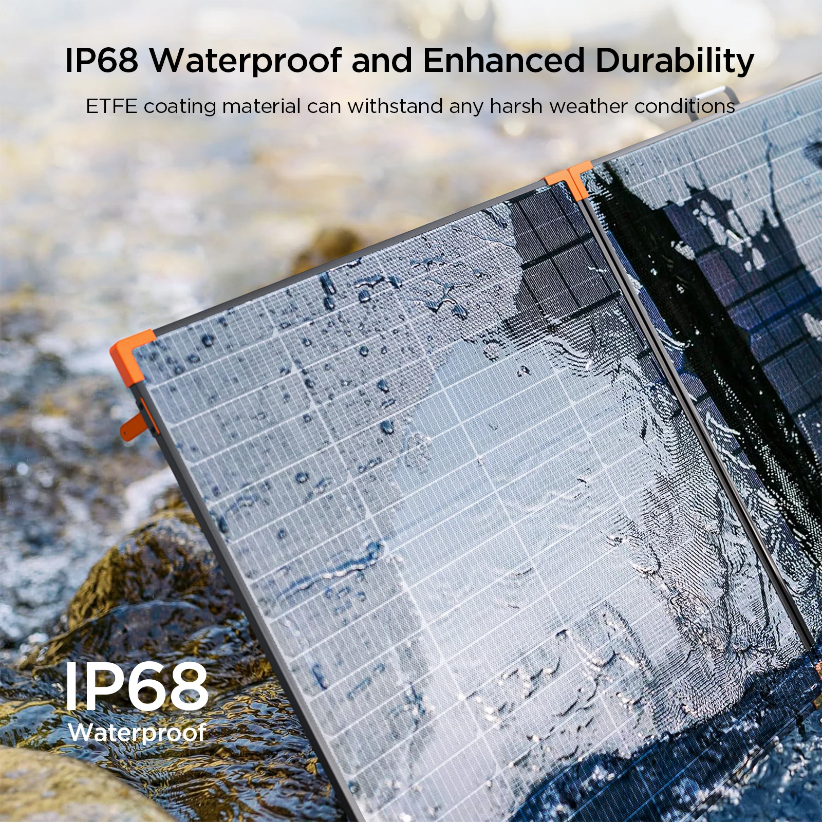 ZOUPW 450 Watt Portable Solar Panel, 38V Foldable N-Type 16BB for Power Station/Solar Generator, 25% Efficiency, IP68 Waterproof