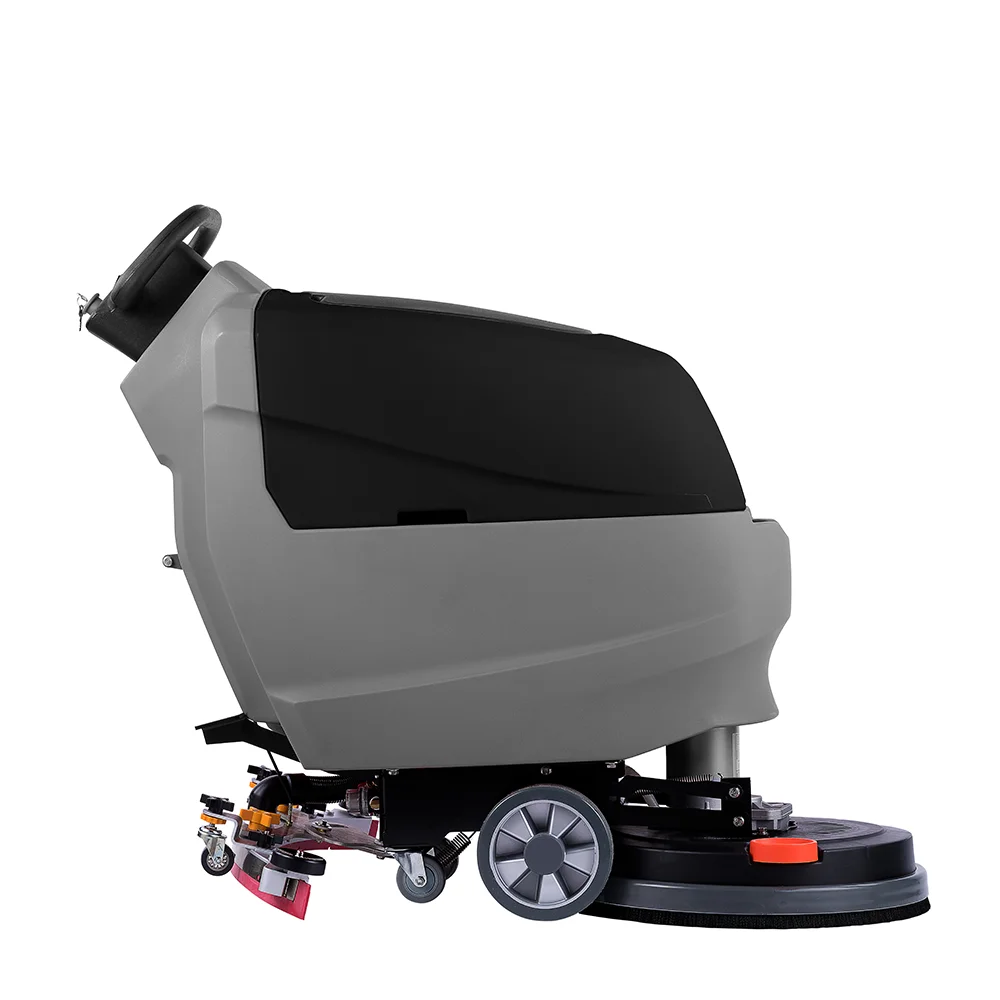 Commercial Walk-behind Floor Scrubber - Compact Industrial Cleaning Machine for Floors Cleaning Single Disc Machine