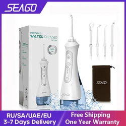 Seago novo irrigador dental oral portátil água flosser usb recarregável 3 modos ipx7 200ml água para limpeza dos dentes sg833